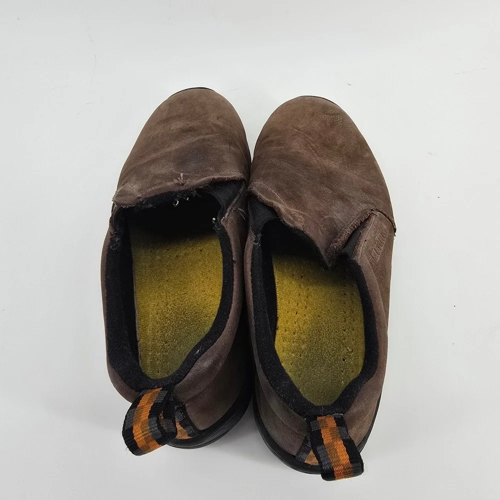 Merrell Jungle Moc Brown Suede Slip On Hiking Shoes Kids Size 6